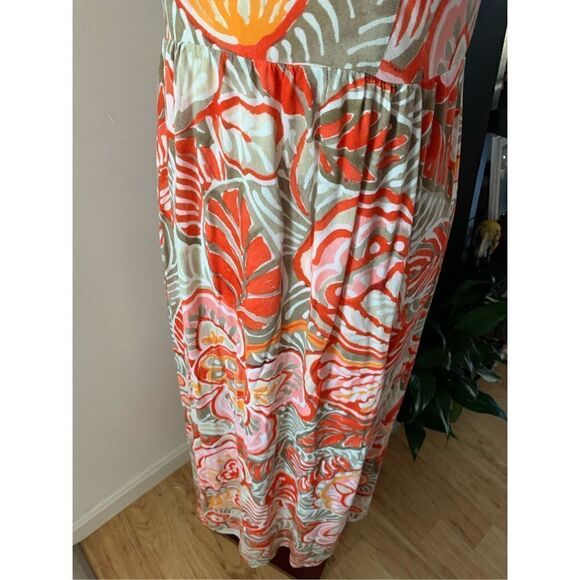 Loft beach dress with seashell design maxi size 6P - Picture 2 of 6